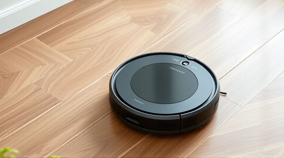 Robot Vacuum Cleaner on the floor